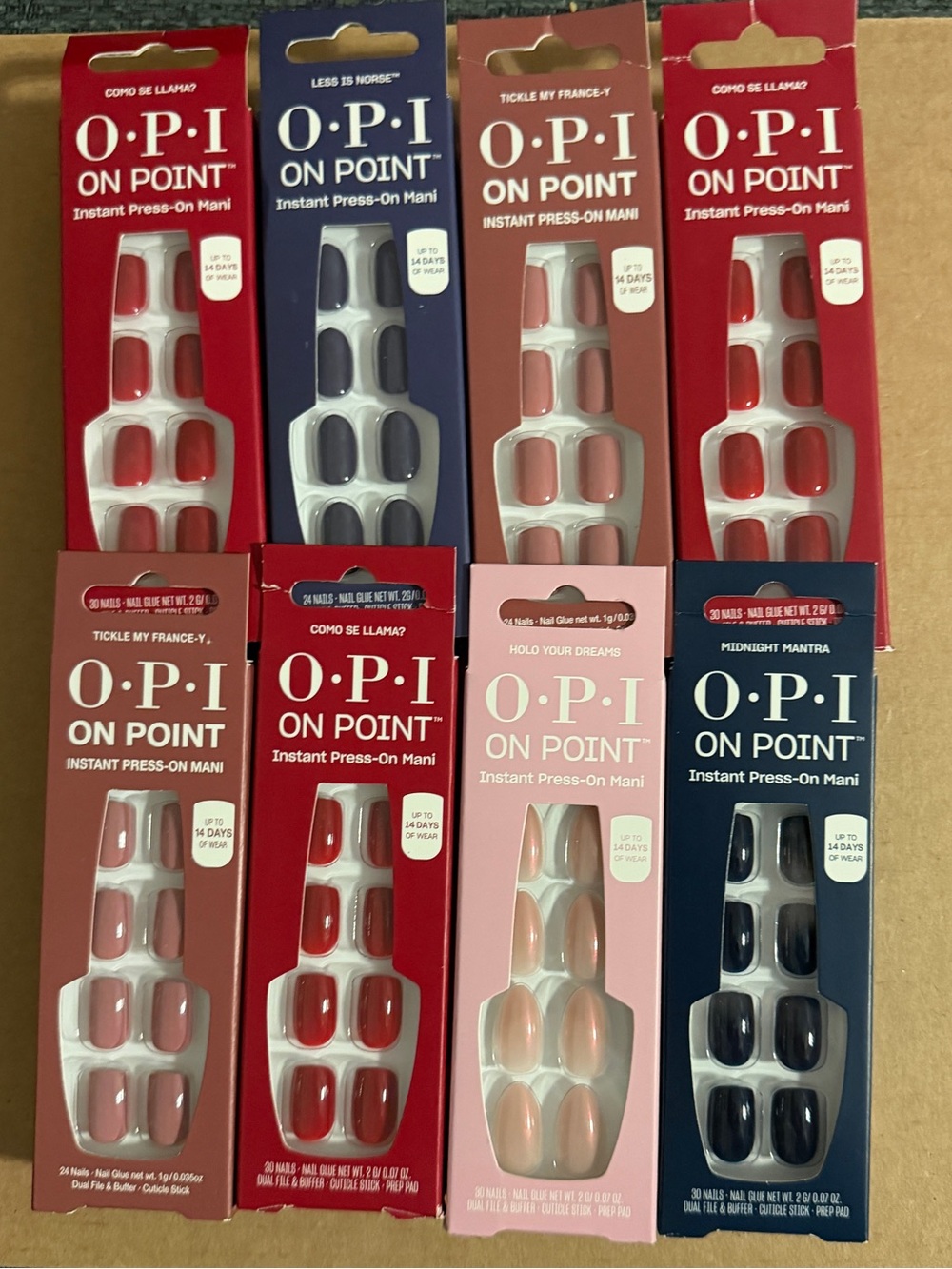 O•P•I On Point Instant Press-On Mani Nails 8 sets